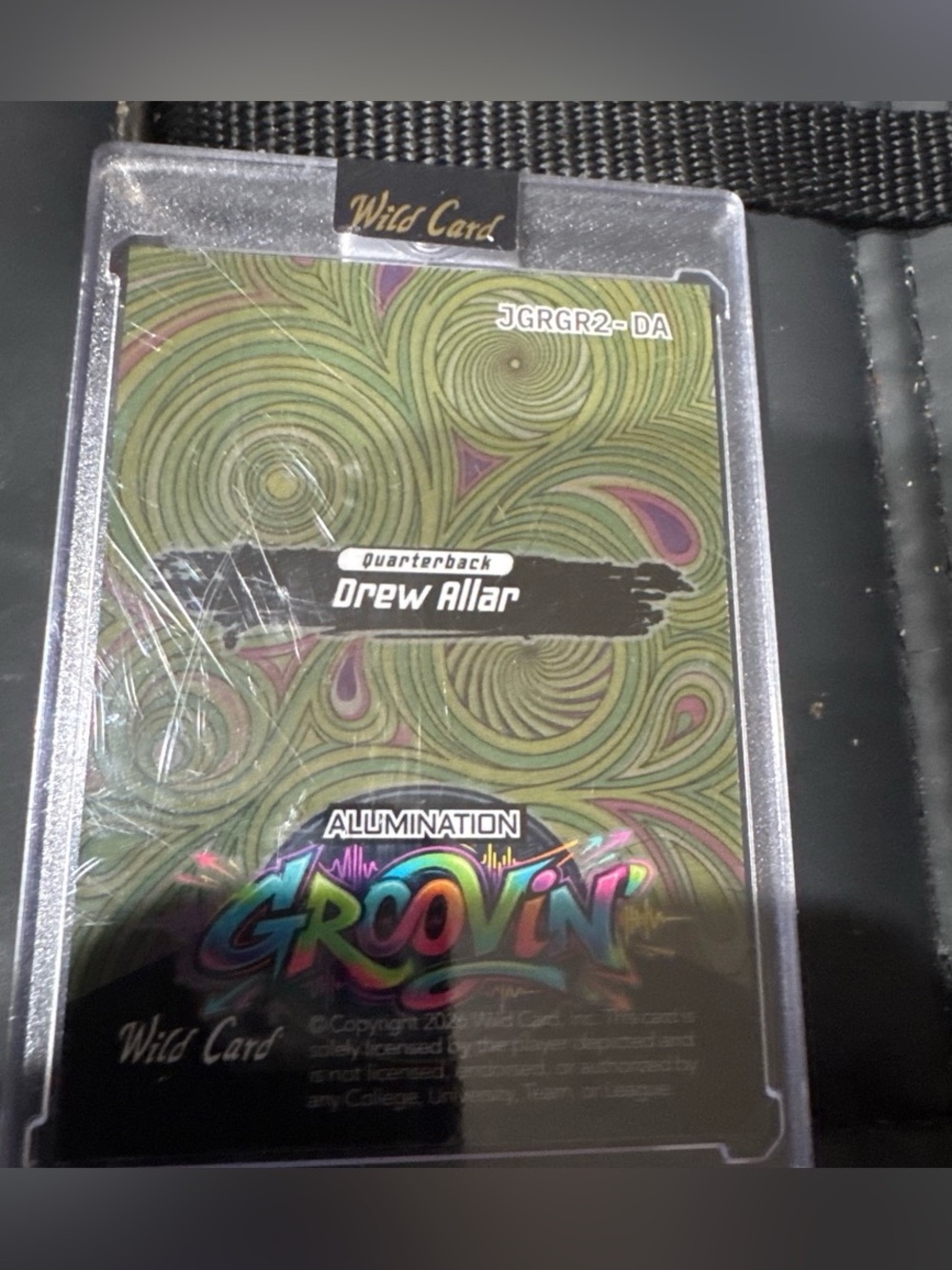 MLB Groovin Allumination Drew Allar Card - Green Holographic